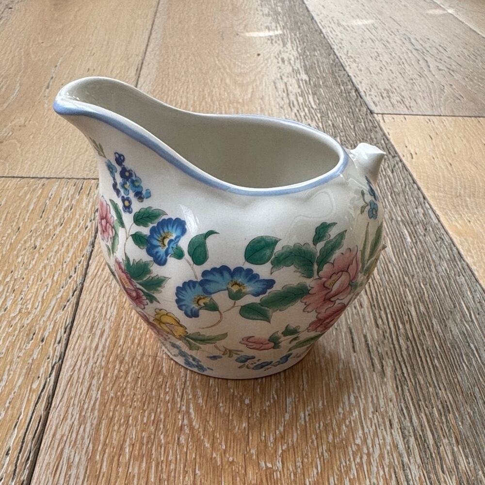 Vintage Laura Ashley Hazelbury Creamer 90s Floral Cottagecore Coastal Grandma